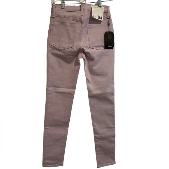 Rag & Bone New York Peach/Lilac Two-Tone High Rise Skinny Jeans Size 24 NWT - Picture 2 of 16